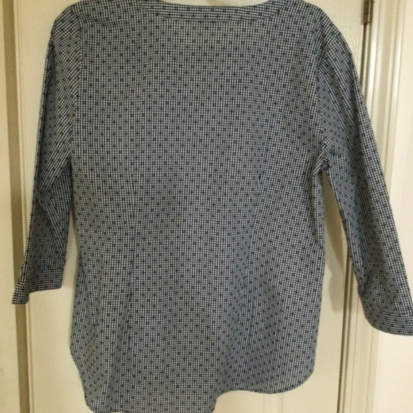 Van Heusen blue print top NWT sz large - Picture 4 of 4